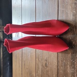 MIA Red Sock Boots - Size 9